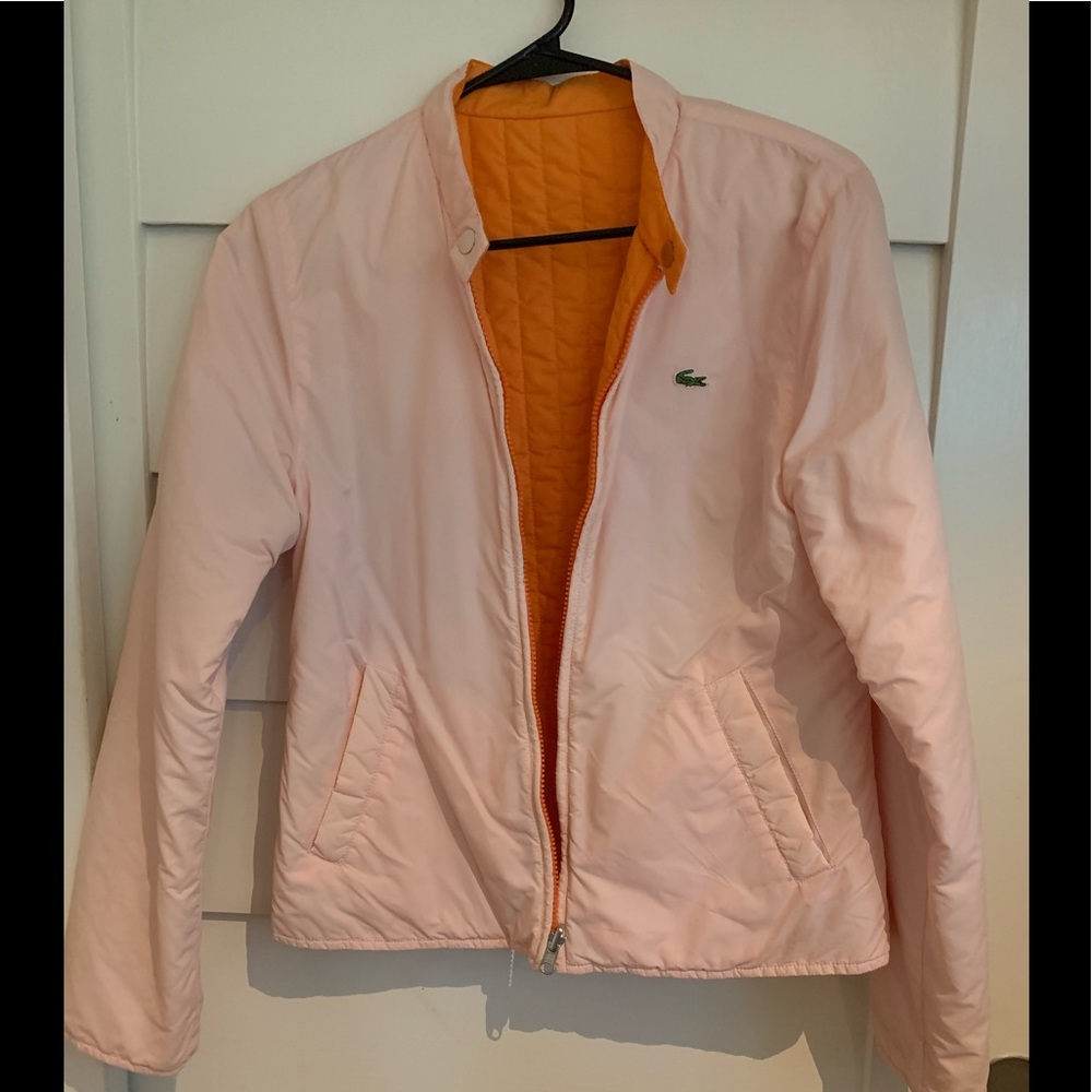 LACOSTE- REVERSIBLE Light Puffer Jacket/ Windbreaker , Size Small